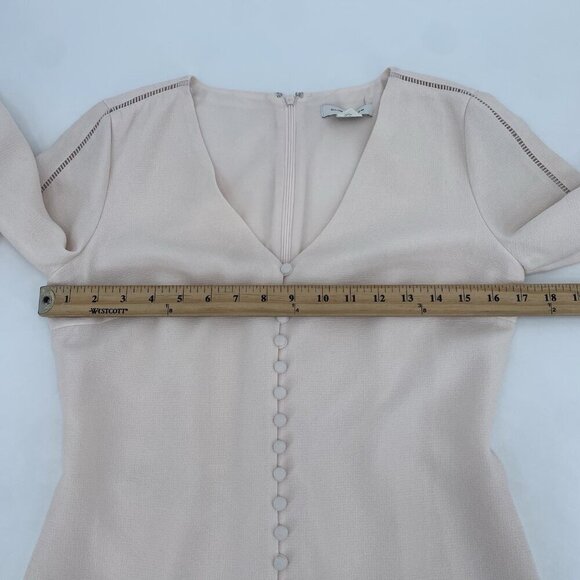 Club Monaco Light Pink Mymie Button Front Mini Dress Size 2 - Picture 10 of 14